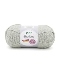 Pelote de laine à tricoter SHETLAND - 100GR - GRUNDL 02 Vert