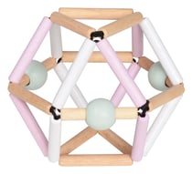 Hochet en bois Grabber Nordik Pink - Bass & Bass