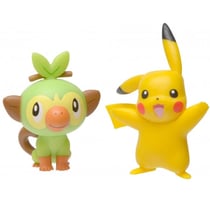 Coffret 2 pokemon battle figure ouistempo + pikachu - pokemon - figurine action - tomy - 97625