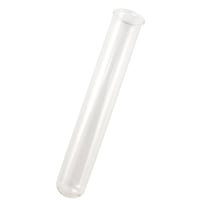 Soliflore tube en verre 15x2,5cm 2 pièces