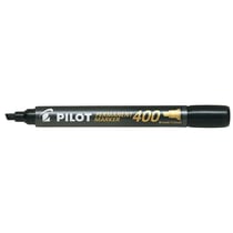 Lot de 12 marqueurs permanents pointe biseau large - PILOT - Noir - SCA 400