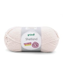 Pelote de laine à tricoter SHETLAND - 100GR - GRUNDL 04 Ecru