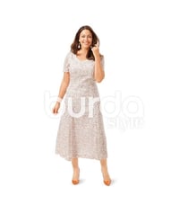 Patron Burda 6680 Robe du 46 au 60 taille n°FR 46-60