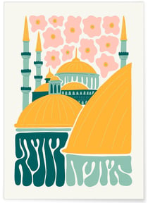 Affiche Istanbul Sainte-Sophie | A3 : 29,7x42cm