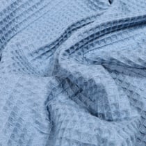 Tissu Nid d'abeille Bleu ardoise - Au mètre