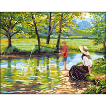 Princesse - Canevas antique Au bord de l'eau Rafael Angelo 50x65cm