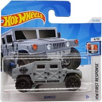Vehicule humvee hot wheels 1/64 - hw first response 4/10 - mattel - htb58 - petite voiture métal