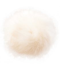 Pompons Premium Fausse Fourrure - 10cm de diamètre - Rico Design 1 Nature