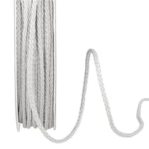 Bobine 30m cordelière polyester 2mm gris bleu