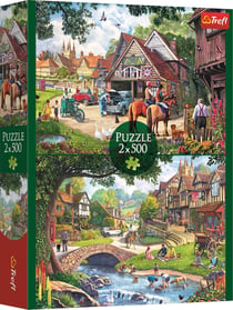 Puzzle 500 pièces - 2 Puzzles - Vie Idyllique - Trefl