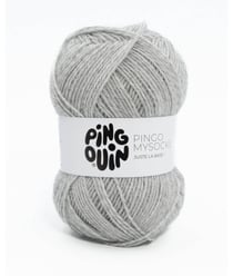 Fil spécial chaussette à tricoter PINGO MYSOCKS - Pingouin Gris chiné