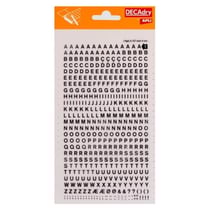 Lettres alphabet Transfert Noir 4mm