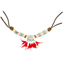 Collier de déguisement Boland - Collier indien Squaw - Feather - 44129 - Multicolore - 100 cm
