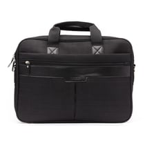 Sacoche Ordinateur 15 Pouces - 3 Compartiments - Noir - Cristo