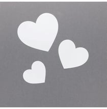 12 pochoirs cœurs 15x15 cm - Artemio