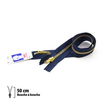 Fermeture éclair Z17 - bouche à bouche 6mm - 50 cm