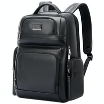 Sac À Dos Ordinateur Grande Capacité Cuir Véritable Avec Ports USB Type-C YONIS
