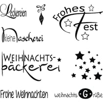 Clear Stamp "Weihnachten", 96,5x91x3,2mm