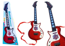 Guitare Électronique Pour Enfants Avec Lumières Et Mélodies Rouge