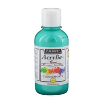 Peinture Acrylique en bouteille Vert nacré 200ml - Amt