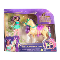 Unicorn Academy Licorne Leaf avec Lumières et Poupée Ava