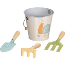 Seau avec outils de jardin Escargot - Goki