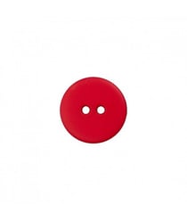 Carte de 5 boutons Polyester Rouge 15mm - Union Knopf Rouge