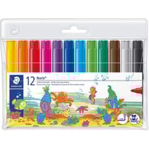 12 feutres de coloriage - Mine extra large - Encre lavable - Staedtler - Noris Club