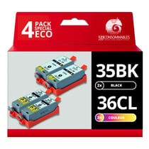 Pack compatible avec CANON PGI-35/CLI-36 4 cartouches - 123CONSOMMABLES