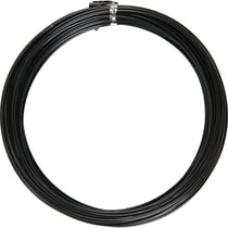 Fil d'aluminium, rond, ép. 2 mm, noir, 10 m/ 1 rouleau