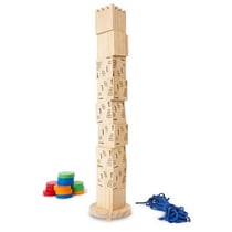 Tour de pise geante en bois - jeu d'adresse exterieur