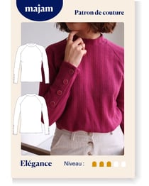 Patron couture Pull raglan - Elegance