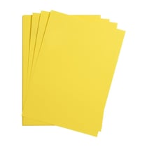 25 feuilles de papier - Jaune citron - A4 - 270g - Lisse - Dessin, loisirs créatifs - Maya
