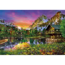 Puzzle paysage : lac alpin 6000 pieces - collection montagne et chalet - clementoni - 36531