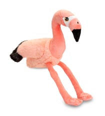 Peluche Keeleco 100% recyclée - Flamant rose - 16cm