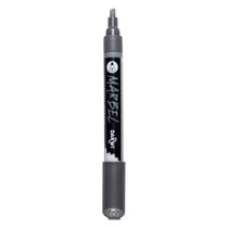Marqueur - Peinture acrylique - Anthracite - Permanent - Pointe biseautée 6mm - Marbel - Darwi