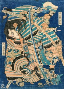 Puzzle 500 pièces - Hokusai - Kamakura no Gengoro Seizing Torinoumi Tasaburo - Grafika
