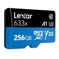 Carte mémoire 256GO Lexar High-Performance 633x microSDXC UHS-I