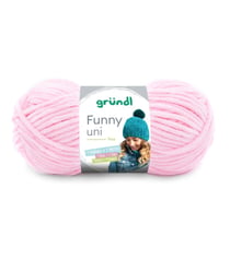 Fil à tricoter effet velour FUNNY - Grundl - 100 Gr - Oeko-Tex 06 Rose