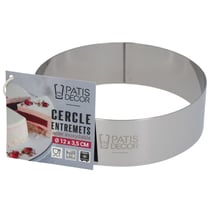 Cercle à entremets inox H 3,5 cm Ø 10 cm