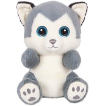 Peluche - Peluche Chien Husky SKANDY > gris bleuté – 23 cm