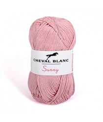 Pelote de coton à tricoter SUNNY UNI - Cheval blanc - PPSC 289 Rose