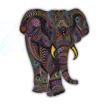 L’Éléphant Impérial - Puzzle en bois - Boite en carton