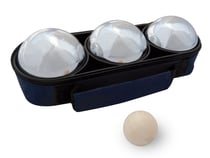 Set de 3 boules de pétanque loisir + 1 cochonnet + 1 mesureur - Cadetel