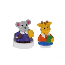 Fisher price - girafe et souris - figurine little people - jouet premier age - r9826