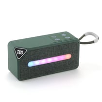 Enceinte Bluetooth Portable Extérieure Sans Fil Avec Lumière LED Atmosphère Vert YONIS