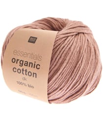 Coton à tricoter Essentials Organic Cotton DK - Rico Design 013 Praline marron