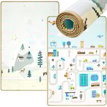 Tapis D'éveil Bébé 120*180, Tapis de Sol épais, en Mousse, Pliable, Imperméable, Antidérapant