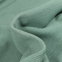 Tissu Jersey côtelé Ottoman uni Vert d'eau - Au mètre