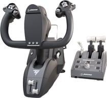 Thrustmaster TCA Yoke Pack Boeing Edition, Gouvernail Pendulaire et Commandes des Gaz, Répliques sous Licence Officielle Boeing, Structure du 100% métal, Fonction Pilote Automatique, Xbox et PC